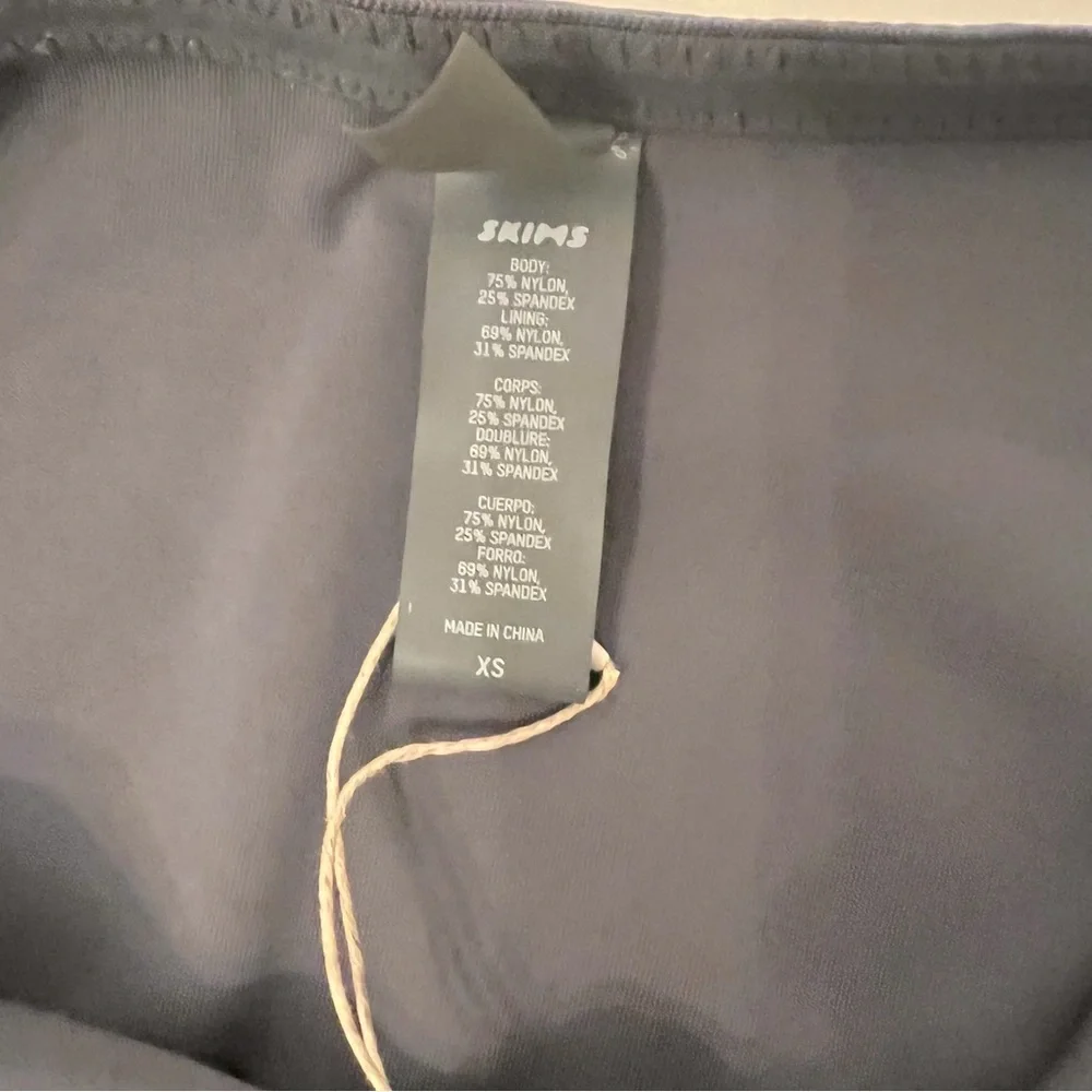 NWT SKIMS Shaping Swim Underwire One Piece Gunmetal - Size XS